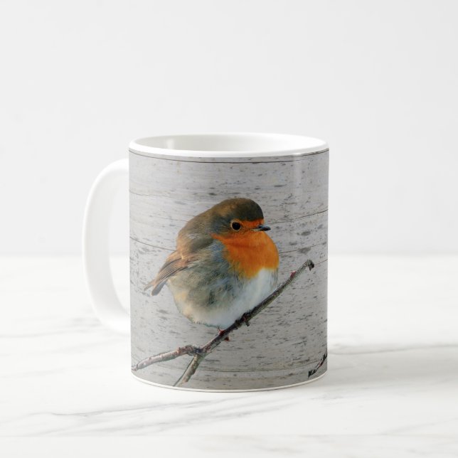 Rotes Brusttreibholz europäischen Kaffeetasse (Vorderseite Links)