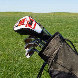 Rotes Busdesign Golf Headcover