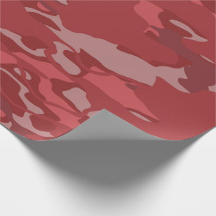Rotes Camouflage Wrapping Paper Geschenkpapier