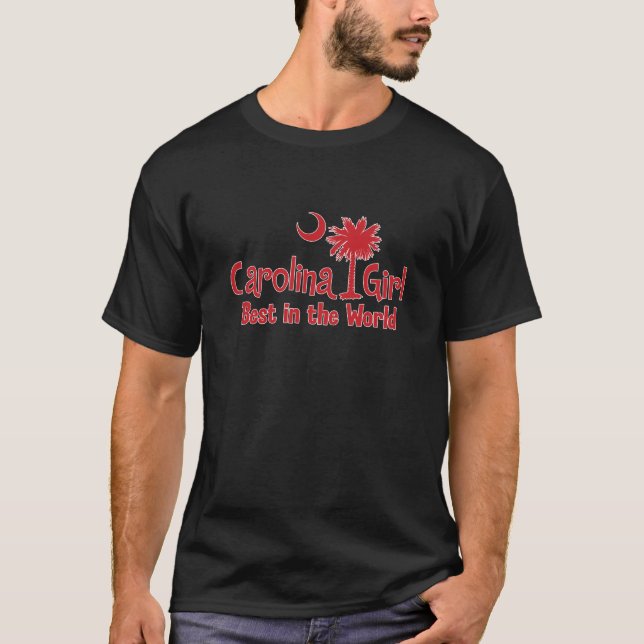 Rotes Carolina-Mädchen am besten in der Welt T-Shirt (Vorderseite)