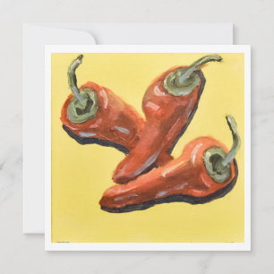 Rotes Chili Pfeffer Trio Karte