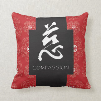 Rotes chinesisches Zen-Mitleid-Kissen Kissen