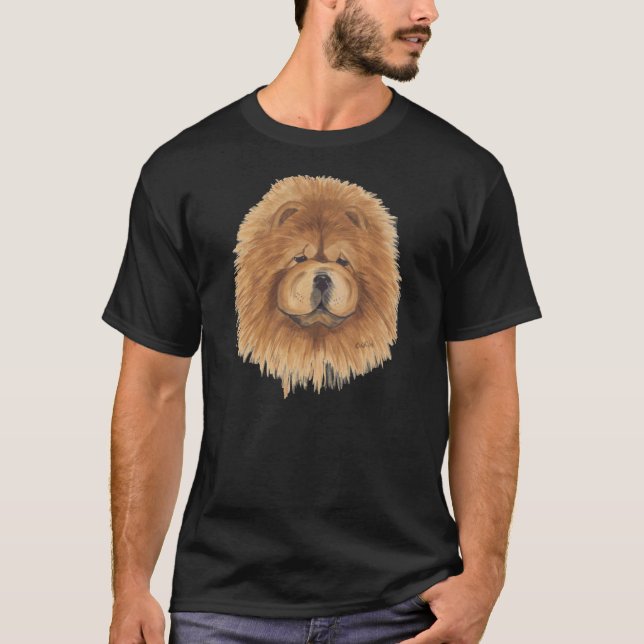 ROTES Chow-Chow Dunkelheit Shirt (Vorderseite)