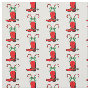 Rotes Cowboystiefel-und Stoff
