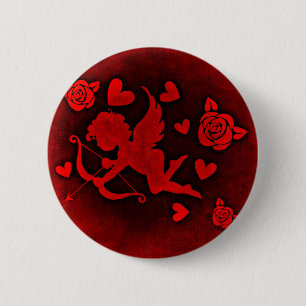 Rotes Cupido Button