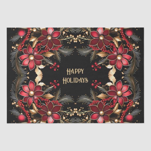 Rotes Dekorationspapier für Blume Seidenpapier (Vorderseite)