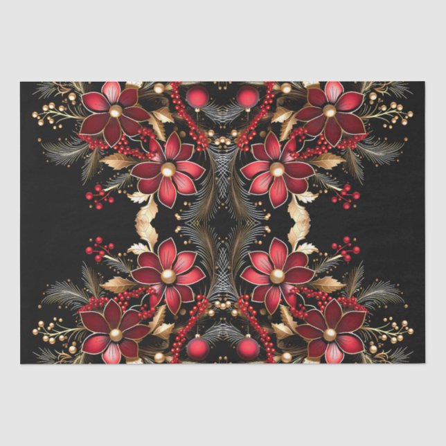 Rotes Dekorationspapier für Blume Seidenpapier (Vorderseite)