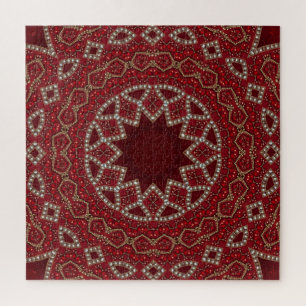 Rotes Dekoratives Puzzle