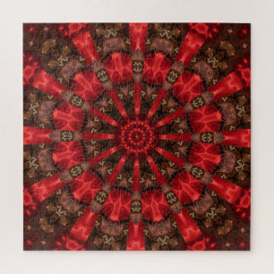 Rotes Dekoratives Puzzle