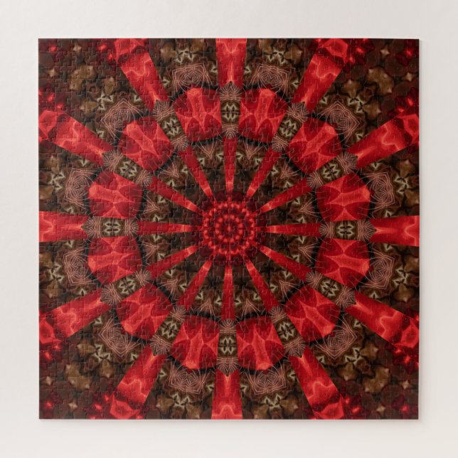 Rotes Dekoratives Puzzle (Vertikal)