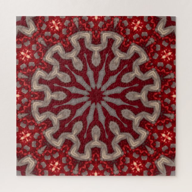 Rotes Dekoratives Puzzle (Vertikal)