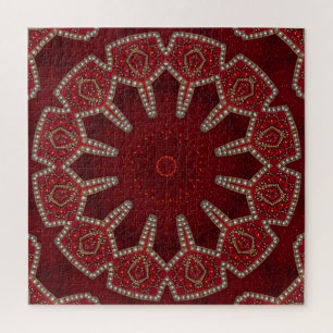 Rotes Dekoratives Puzzle