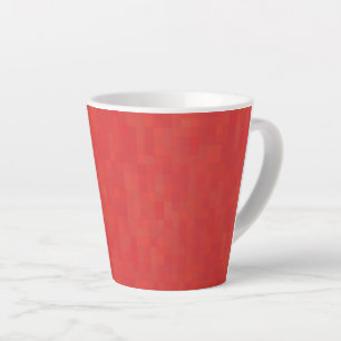 Rotes, dezentes minimalistisches, elegantes Muster Milchtasse
