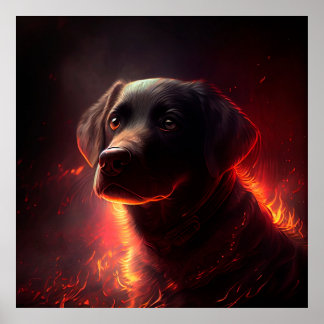 Rotes Dog-Poster Poster