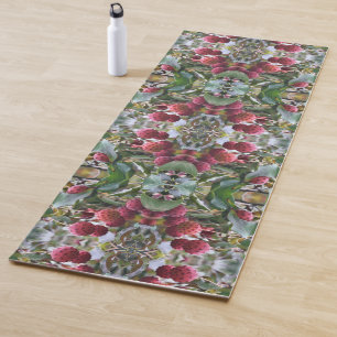 Rotes Dogwood Frucht Natur Abstrakt Yogamatte