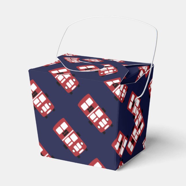 Rotes Doppeldecker-Gastgeschenk Geschenkschachtel (Vorderseite)