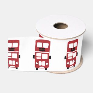 Rotes Doppeldeckerbusband Ripsband