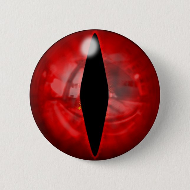 Rotes Drache-Auge Button (Vorderseite)