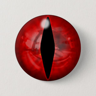 Rotes Drache-Auge Button