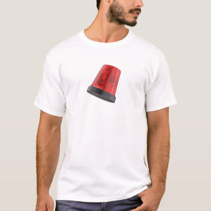 Rotes drehendes Notfallwarnlicht T-Shirt