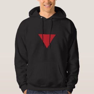 Rotes Dreieck Hoodie