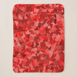 Rotes Dreieckmuster Sherpadecke