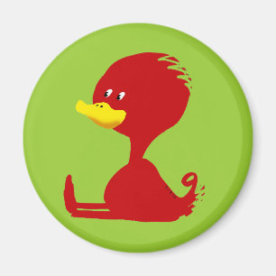 Rotes ducky magnet