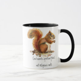Rotes Eichhörnchen, lustiges Zitat Tasse