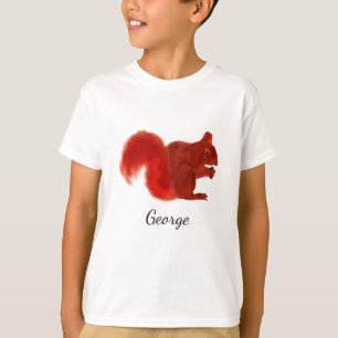 Rotes Eichhörnchen, Niedliche Waldtierart T-Shirt