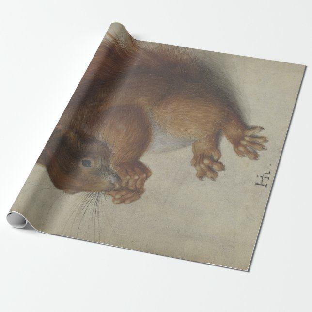 Rotes Eichhörnchen (von Hans Hoffmann) Geschenkpapier (Ungerollt)