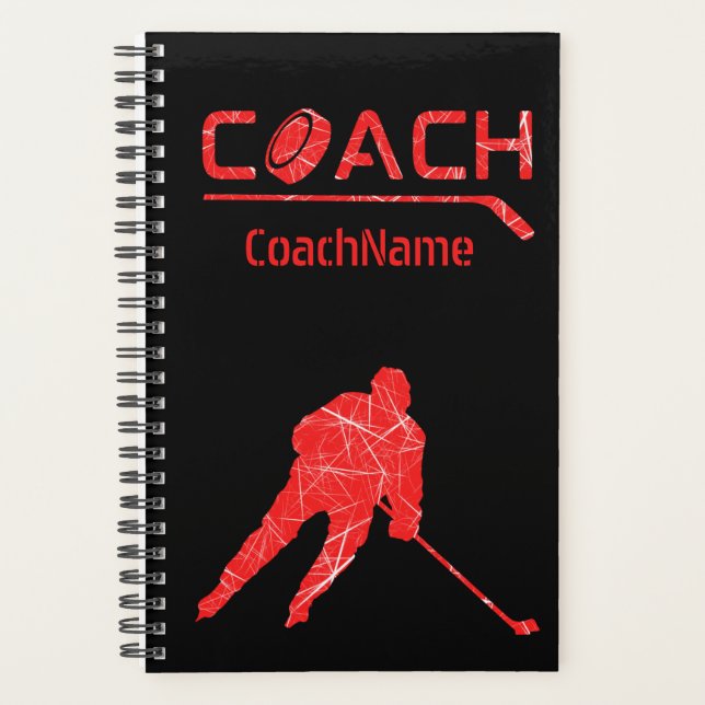 Rotes Eis - Bester Hockeytrainer Planer (Vorderseite)