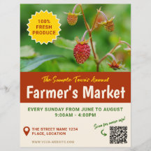 Rotes Erdbeeren Foto Fresh Produce Farmer's Market