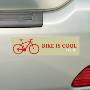 Rotes Fahrrad, Fahrrad Autoaufkleber