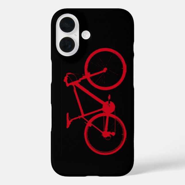 Rotes Fahrrad, Fahrrad iPhone 16 Hülle (Rückseite)