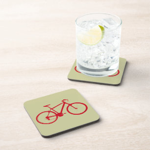 Rotes Fahrrad, Fahrrad Untersetzer