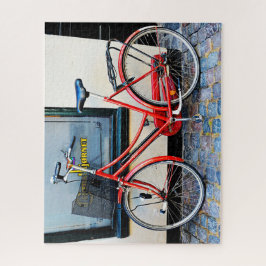 Rotes Fahrrad, Kopenhagen, Dänemark