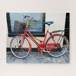Rotes Fahrrad, Kopenhagen, Dänemark