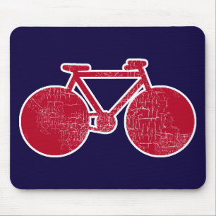 rotes Fahrrad Mousepad