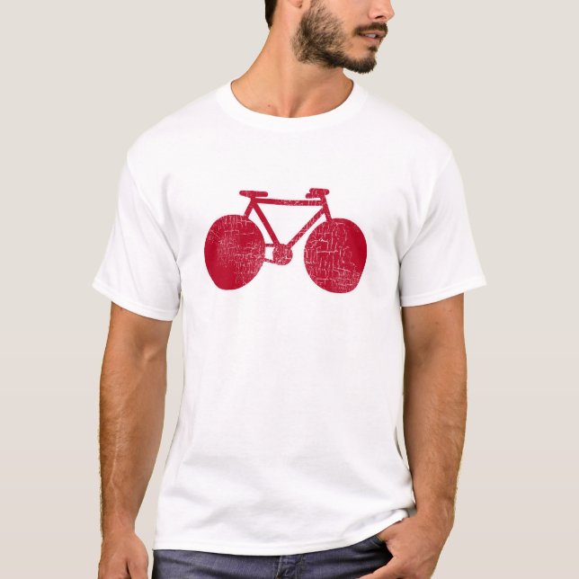 Rotes Fahrrad T-Shirt (Vorderseite)