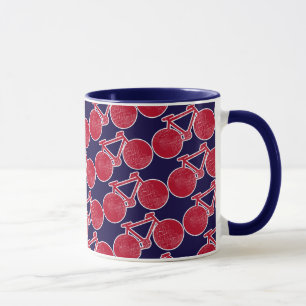 Rotes Fahrrad Tasse