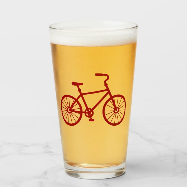 Rotes Fahrradglas Glas (Vorne (Gefüllt))