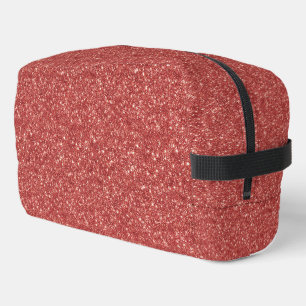 Rotes falsches Glitter Waschbeutel
