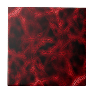 Rotes Fantasiemuster Fliese