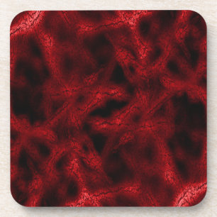Rotes Fantasy-Muster Untersetzer