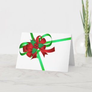 Rotes Feiertagskarte