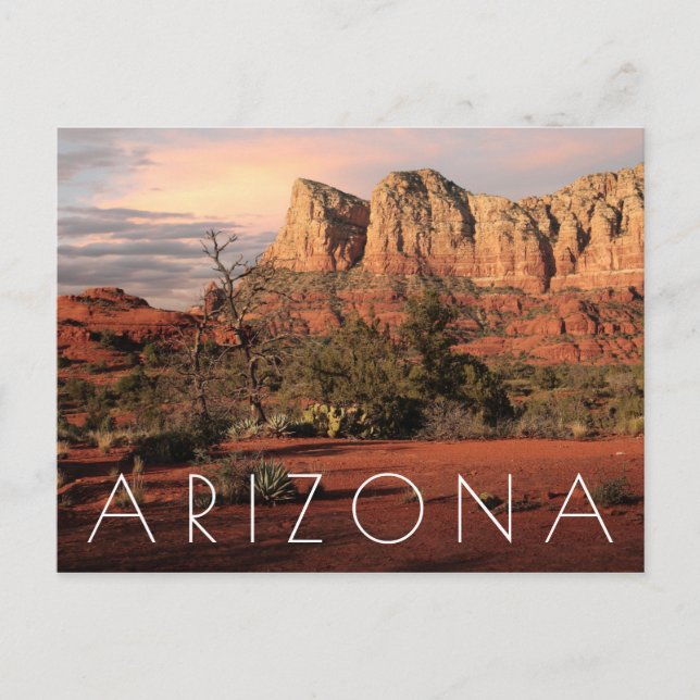 Rotes Felsen-Land Postkarte (Vorderseite)