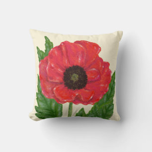 Rotes Flanders Poppy-Kissen Kissen