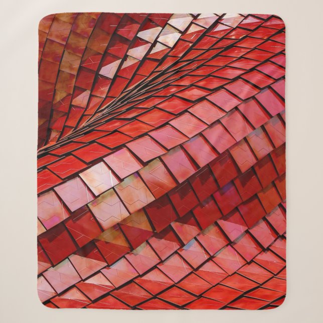 Rotes Fliesenbild Sherpadecke (Vorderseite)