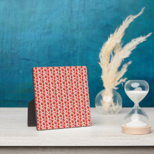 Rotes florales nahtloses Muster Süße Retro-Blumen Fotoplatte