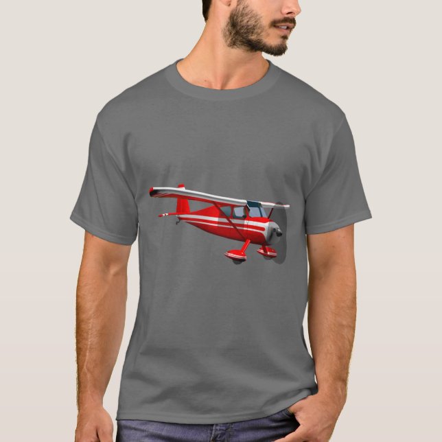 Rotes Flugzeug T-Shirt (Vorderseite)